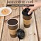 100 Pack 20 oz Paper Coffee Cups, Brown Disposable Coffee Cups with Lids, Sleeves, Sticks, Drinking Cups for Hot Coffee, Water or Juice, Hot Paper Cups for Home, Restaurant, and Store